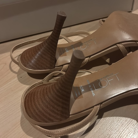 LOFT Tan Heels with Strappy Design 10 - Picture 5 of 7